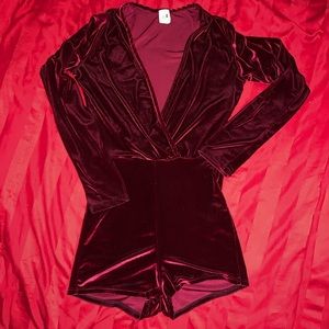 Maroon romper